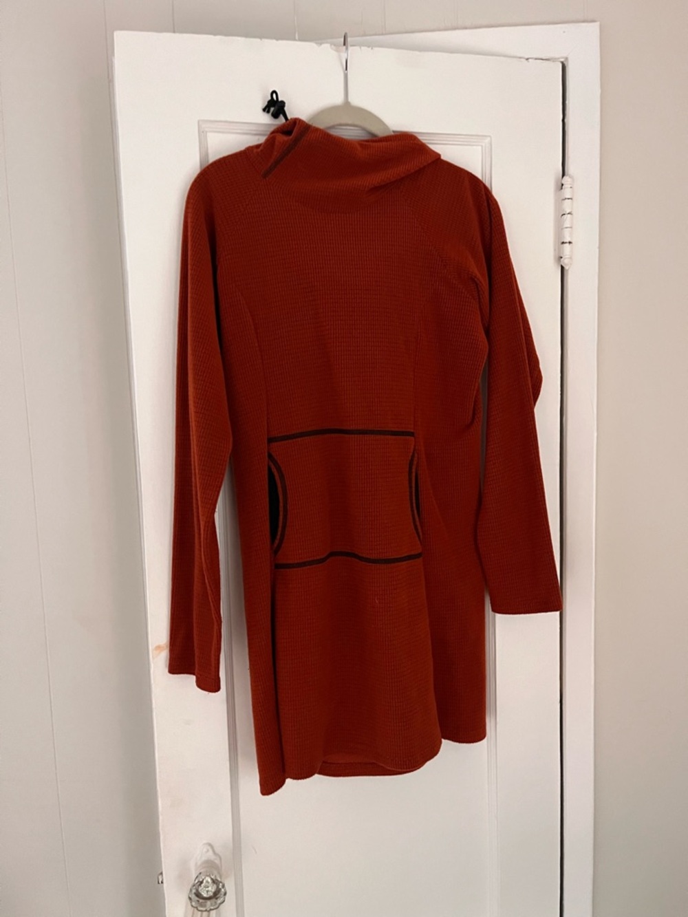 Melanzana Micro Grid Hoodie Dress